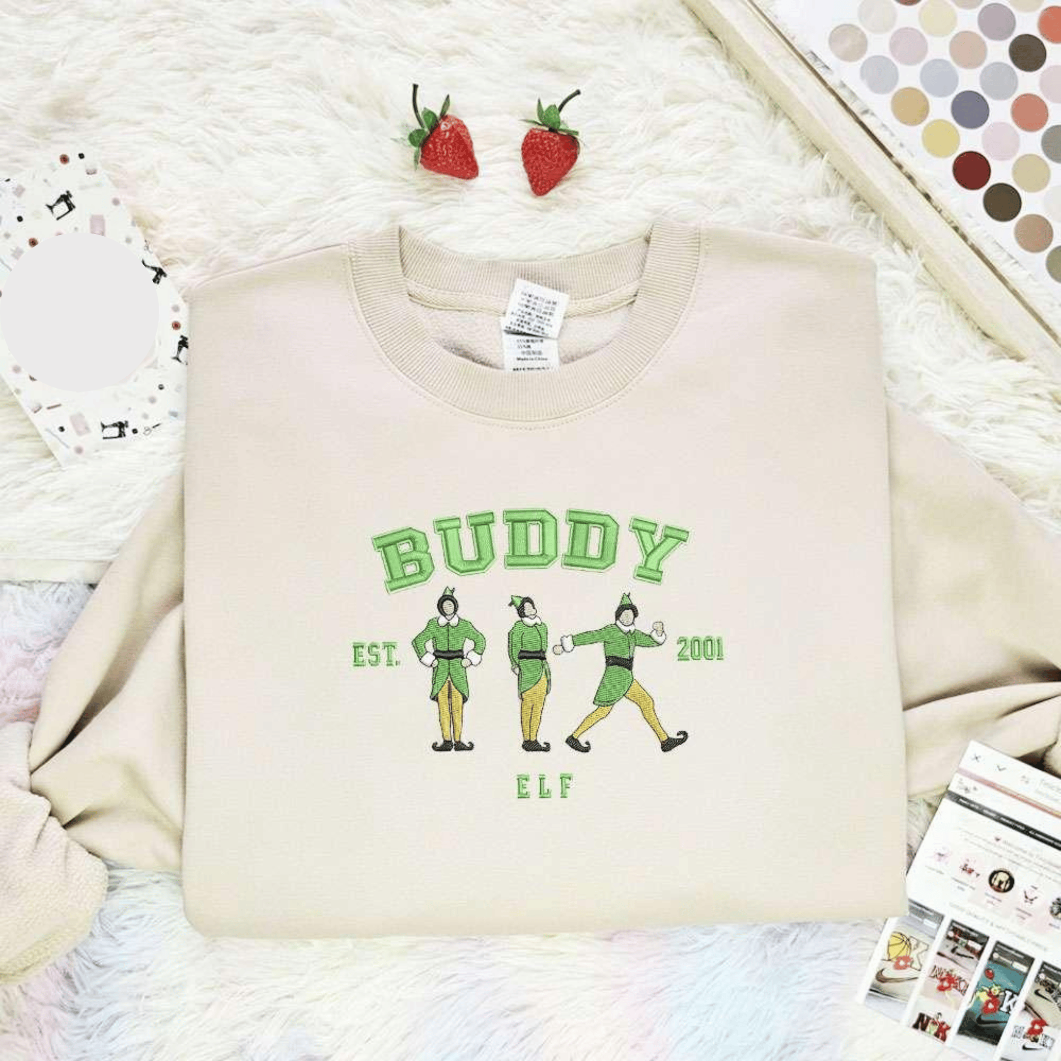Buddy Elf Est 2001 Christmas Embroidered Shirt, Best Christmas Gift Ideas For Family