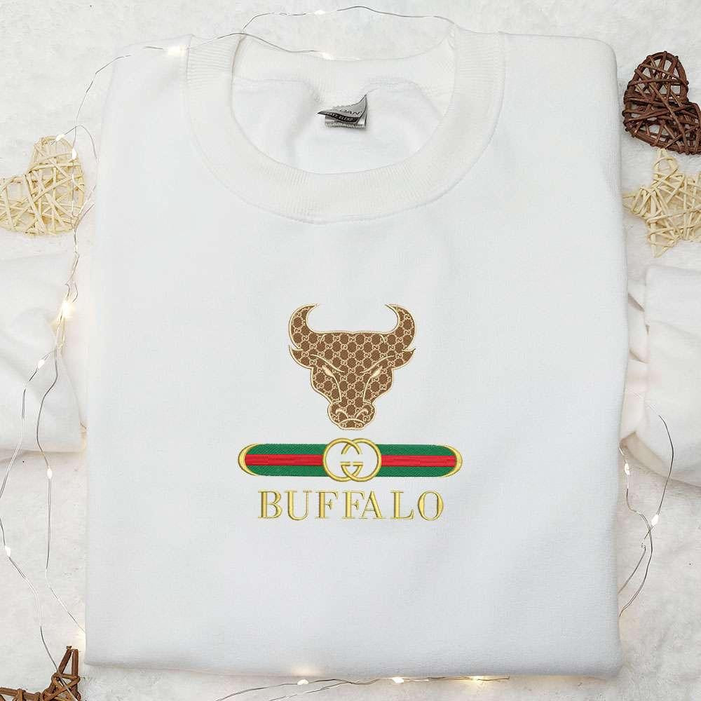Buffalo Bulls x Gucci Embroidered Shirt NCAA Sports Embroidered Hoodie Best Gift Idea