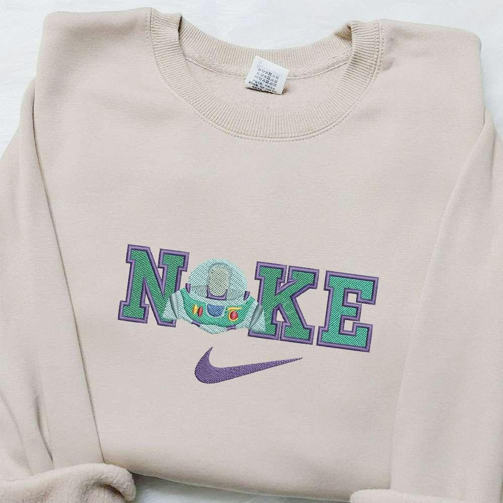Buzz Lightyear x Nike Cartoon Embroidered Shirt Nike Inspired Embroidered Shirt Best Birthday Gift Ideas