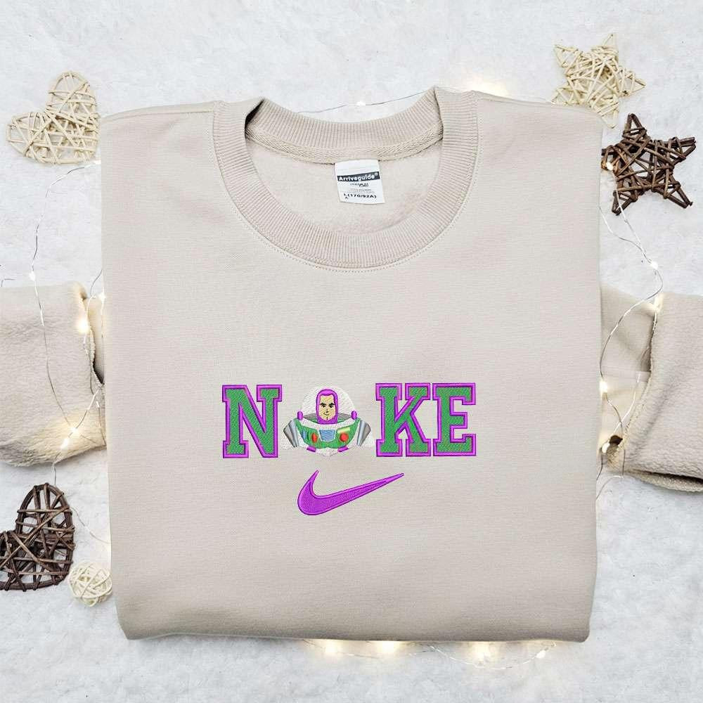 Buzz Lightyear x Nike Cartoon Embroidered Shirt Toy Story Embroidered Shirt Nike Inspired Embroidered Shirt