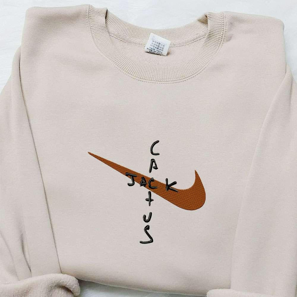 Cactus Jack x Nike Movie Embroidered Shirt Nike Inspired Embroidered Shirt Best Birthday Gift Ideas