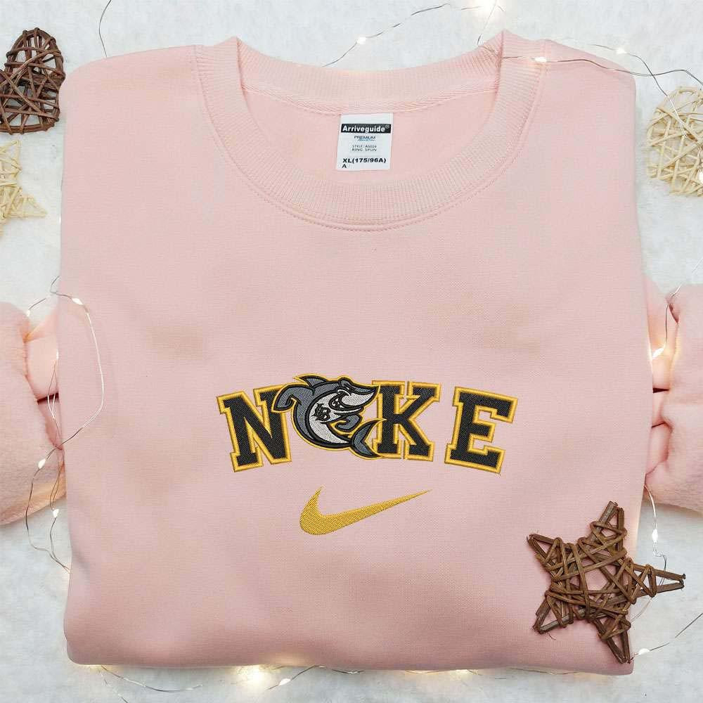 Cal State Long Beach Sharks x Nike Embroidered Shirt NCAA Sports Embroidered Hoodie Best Gift Idea