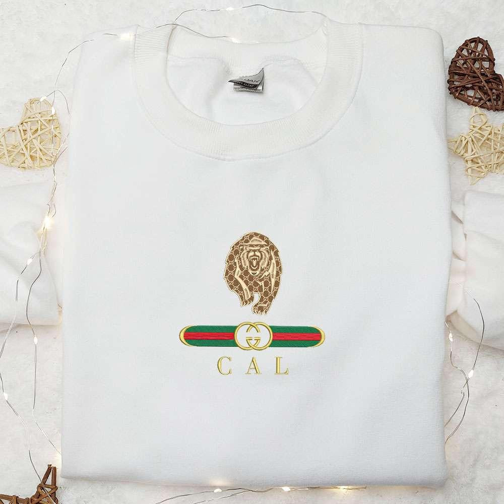 California Golden Bears x Gucci Embroidered Shirt NCAA Sports Embroidered Hoodie Best Gift Idea