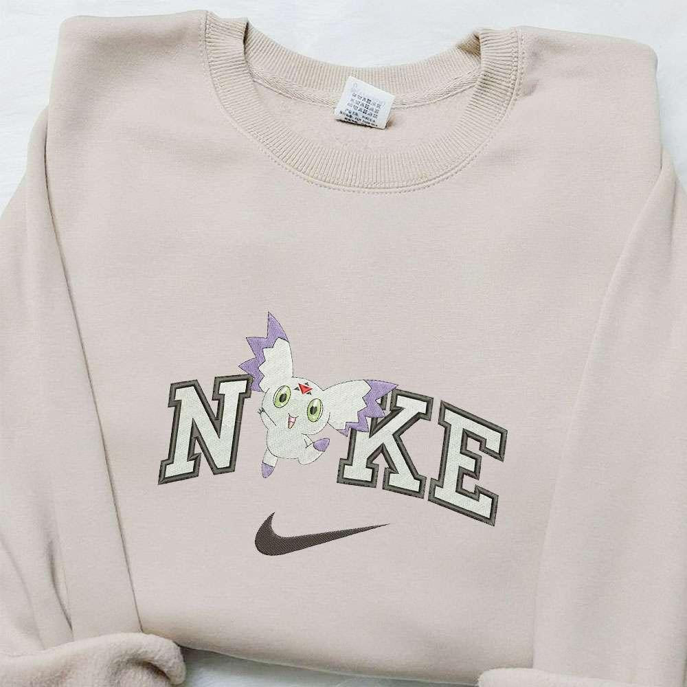 Calumon x Nike Anime Embroidered Shirt Digimon Embroidered Shirt Nike Inspired Embroidered Shirt