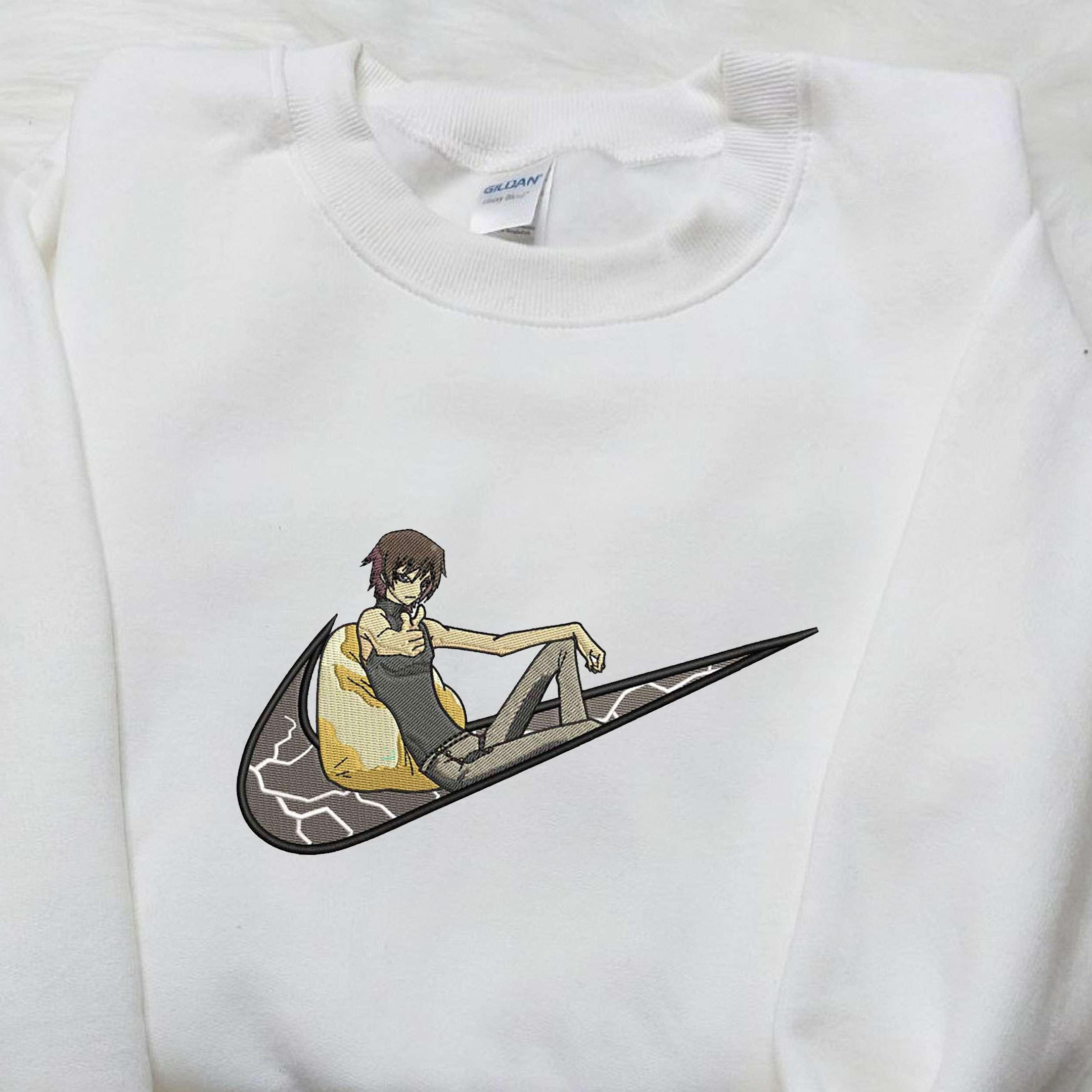 Canaan Alphard x Nike Embroidered Shirt Nike Embroidered Shirt Anime Embroidered Shirt 4