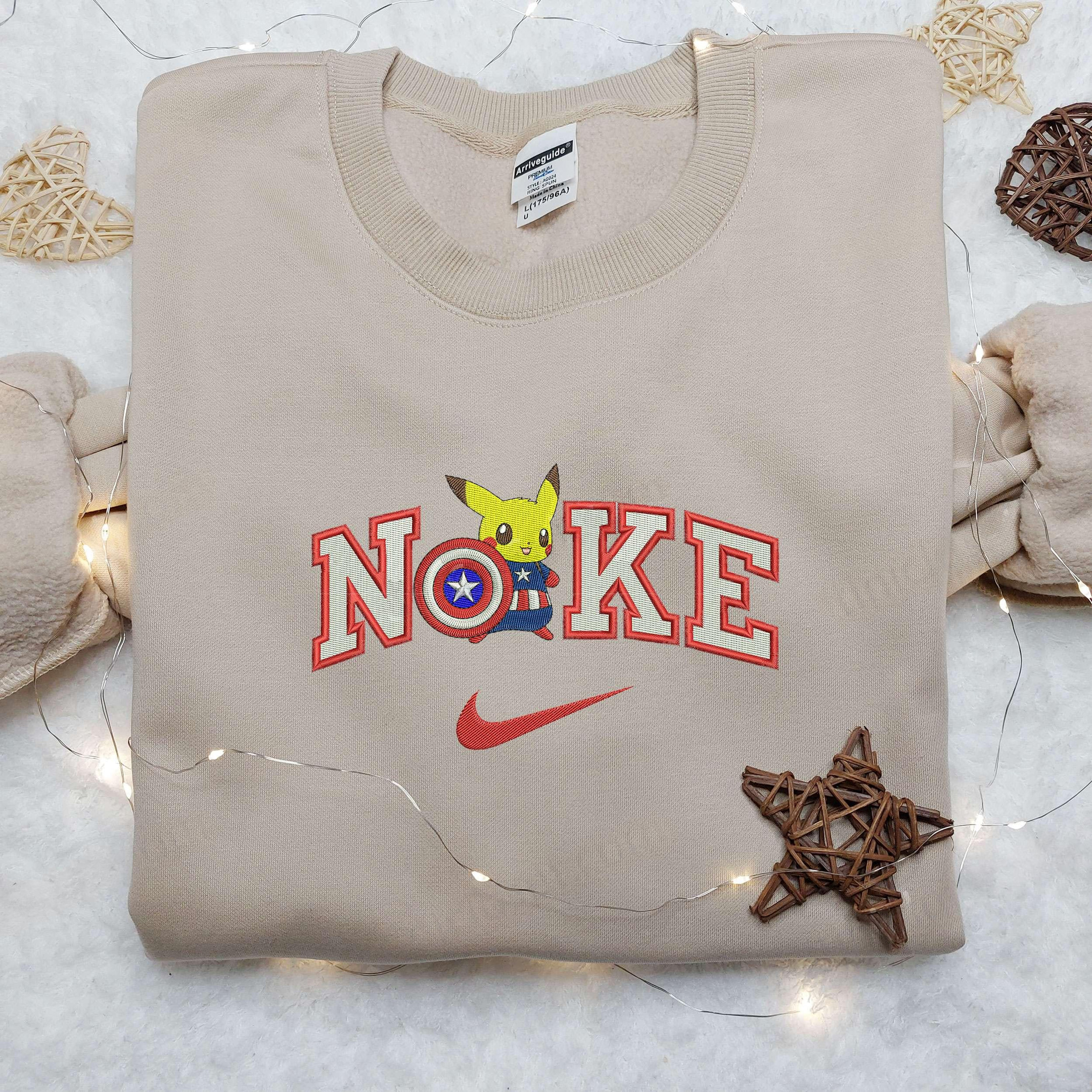 Captain Pikachu x Nike Embroidered Shirt Nike Embroidered Shirt Pokemon Embroidered Shirt