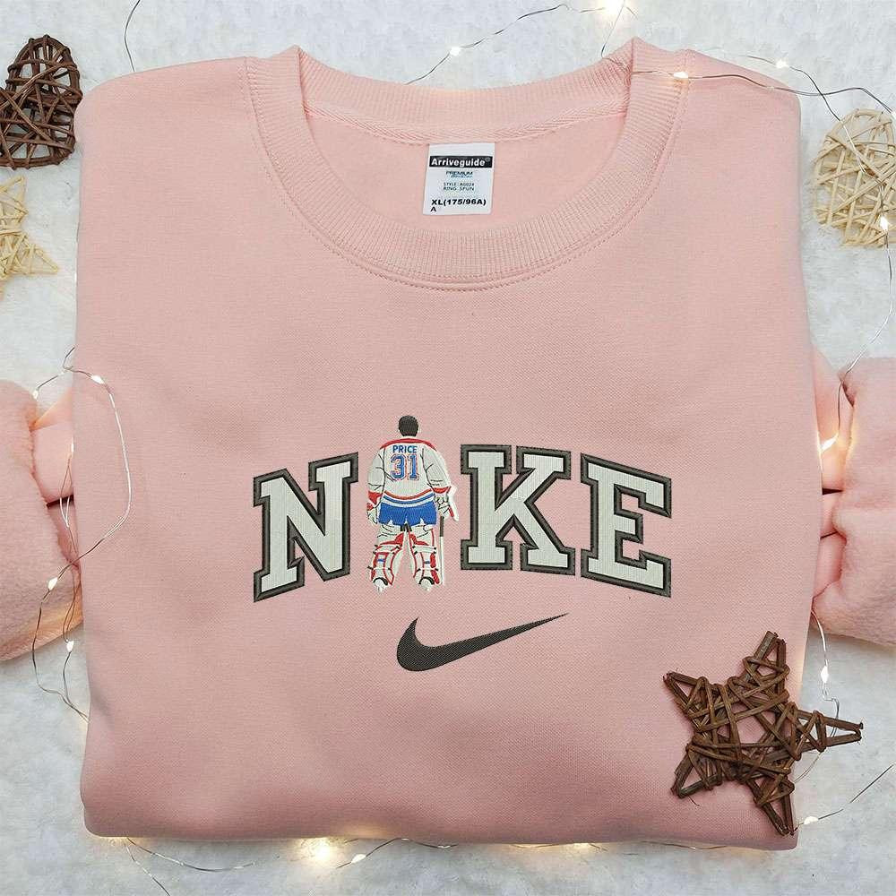 Carey Price x Nike Embroidered Shirt Montreal Canadiens NFL Embroidered Shirt Nike Inspired Embroidered Shirt
