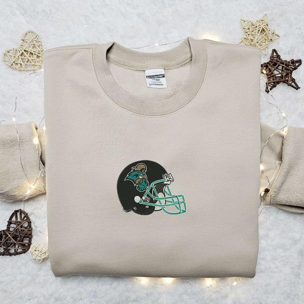 Carolina Chanticleers Helmet Embroidered Shirt NCAA Sports Embroidered Hoodie Best Gift Idea