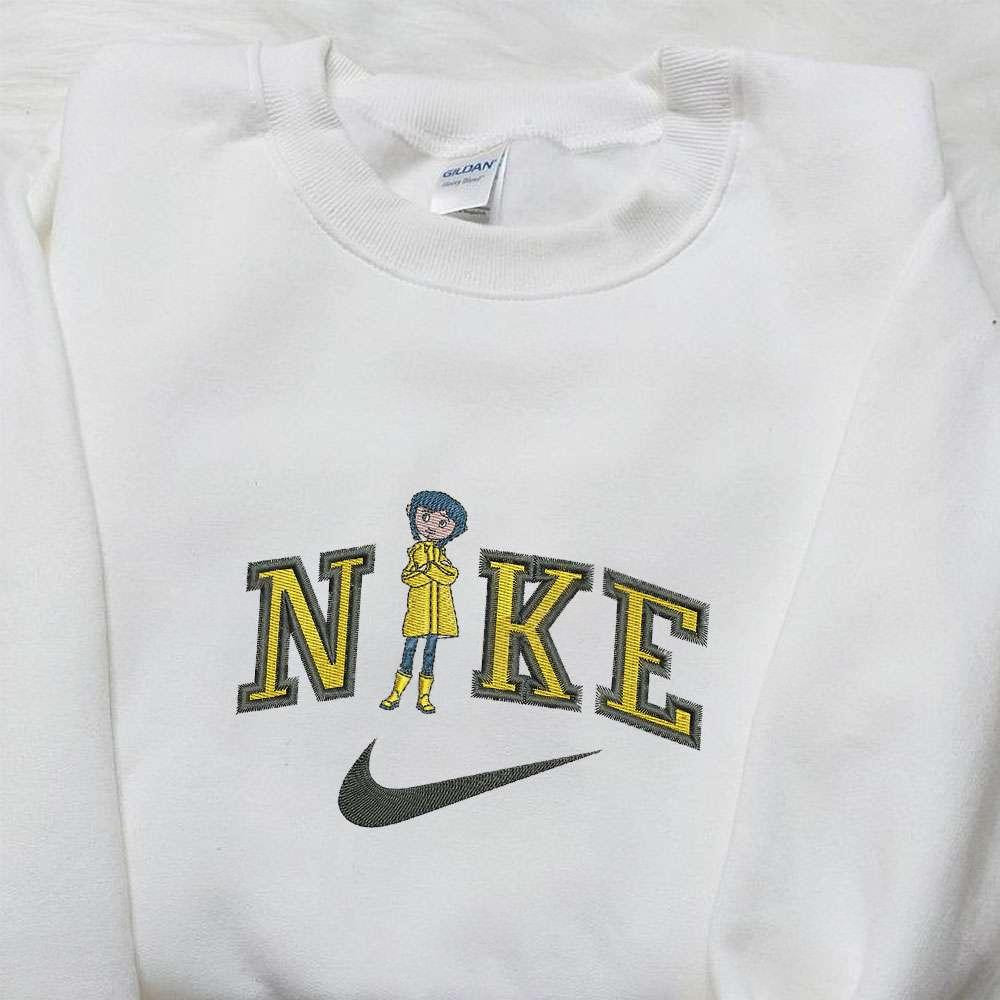 Caroline x Nike Cartoon Embroidered Shirt Caroline Halloween Embroidered Shirt Nike Inspired Embroidered Shirt