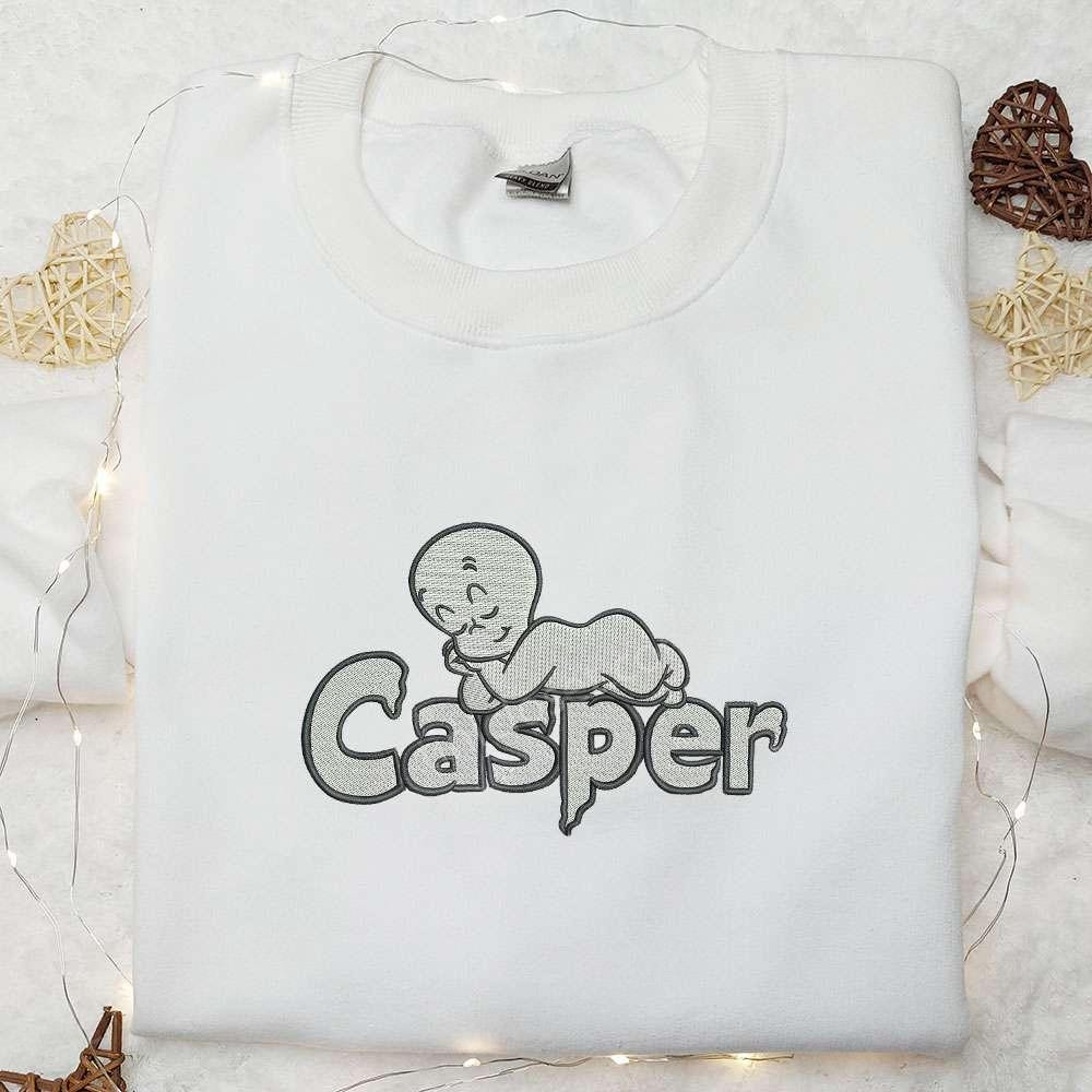 Casper Ghost Embroidered Shirt Halloween Embroidered Shirt Best Halloween Gifts