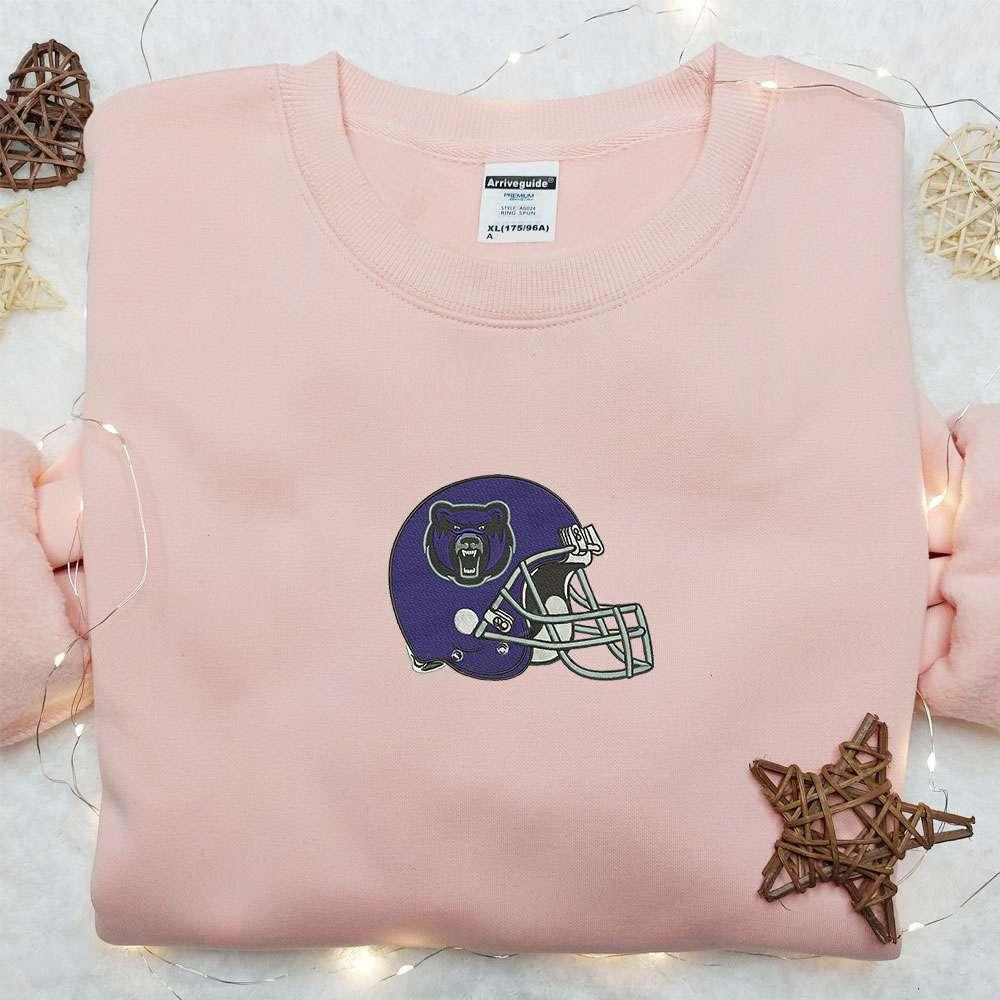 Central Arkansas Bears Helmet Embroidered Shirt NCAA Sports Embroidered Hoodie Best Gift Idea