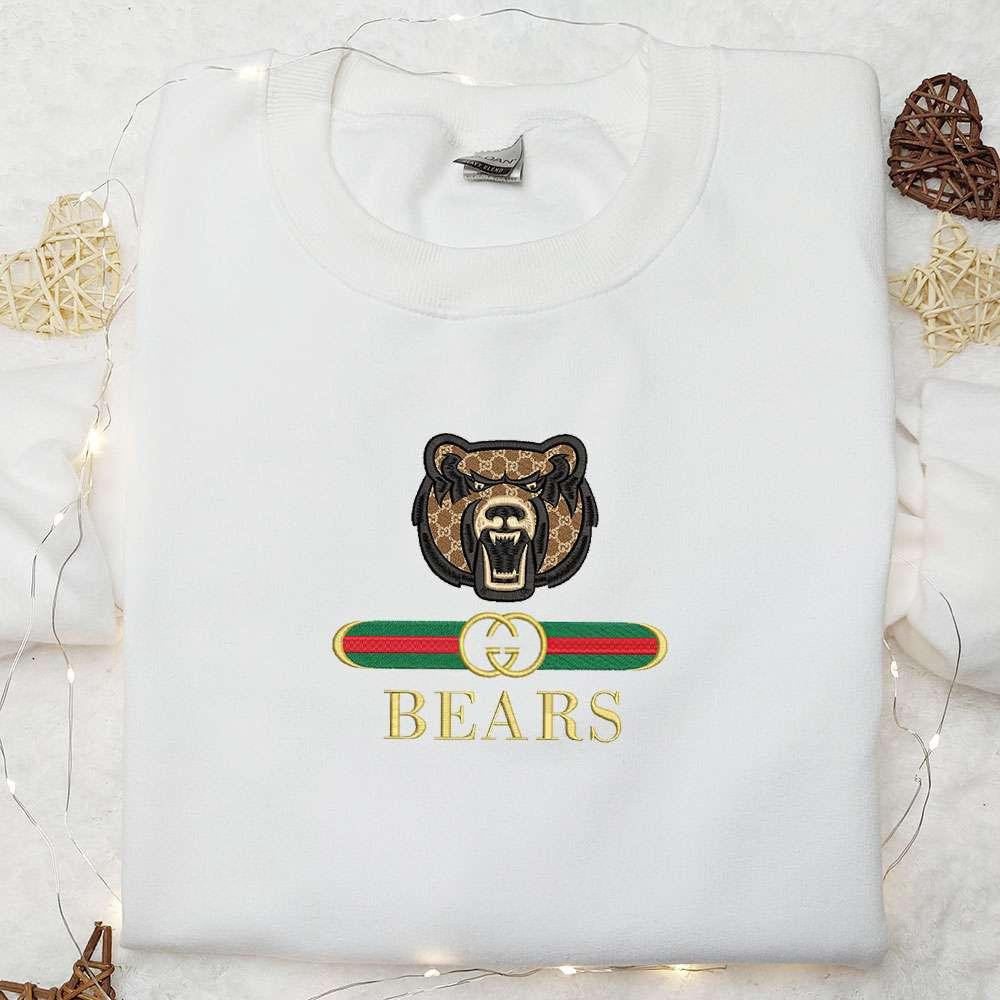Central Arkansas Bears x Gucci Embroidered Shirt NCAA Sports Embroidered Hoodie Best Gift Idea