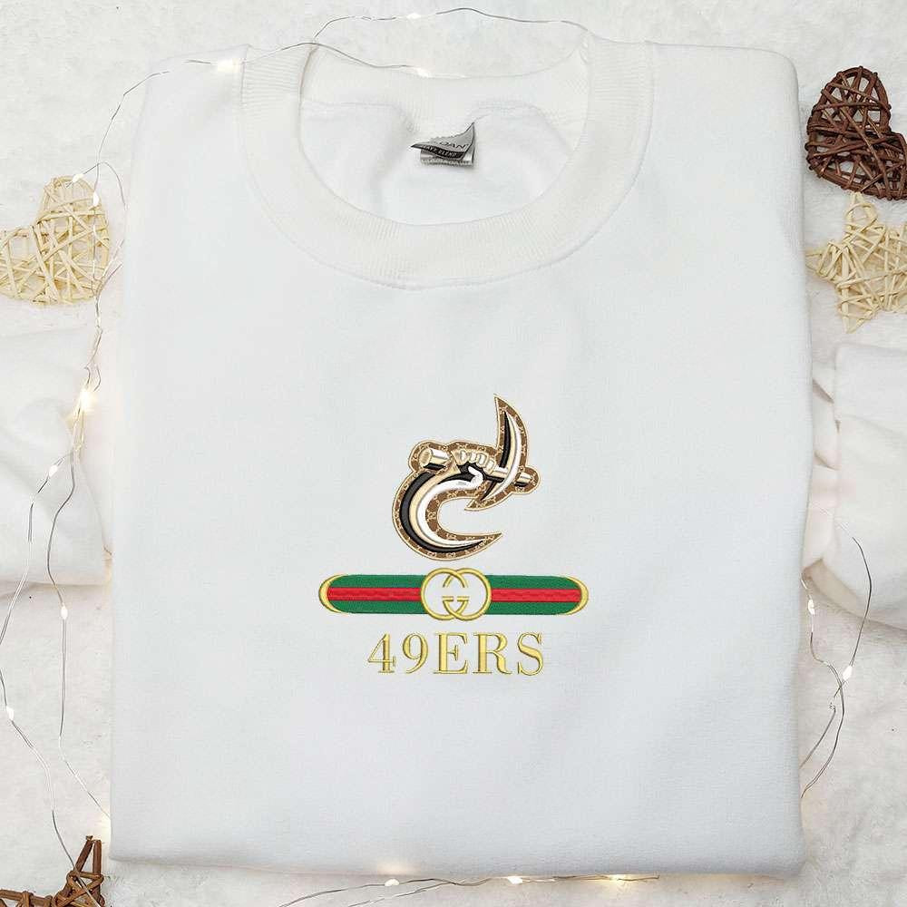 Charlotte 49ers x Gucci Embroidered Shirt NCAA Sports Embroidered Hoodie Best Gift Idea