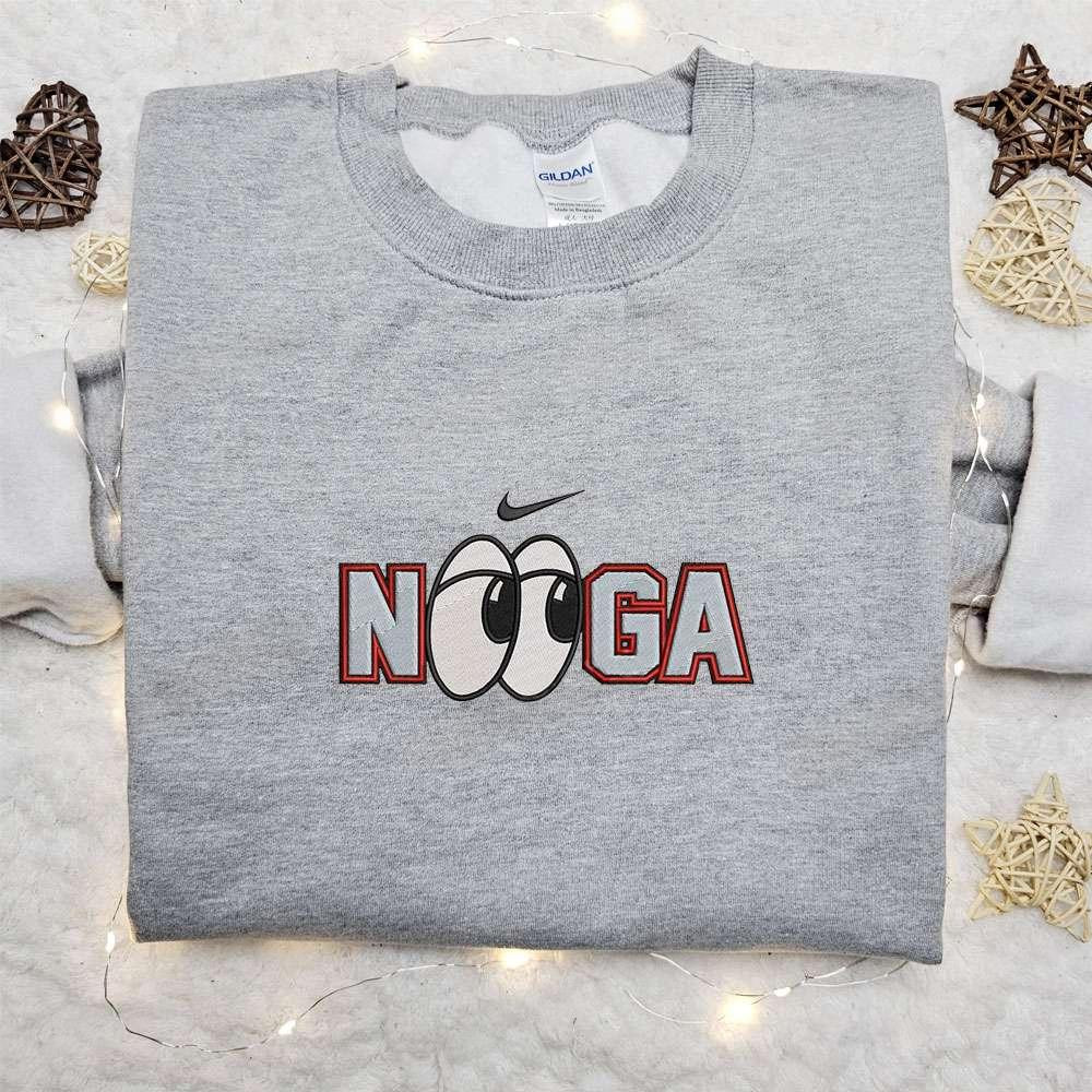 Chattanooga Lookouts Nooga x Swoosh Sport Embroidered Sweatshirt MLB Sport Embroidered Shirt Best Gift Ideas for Family