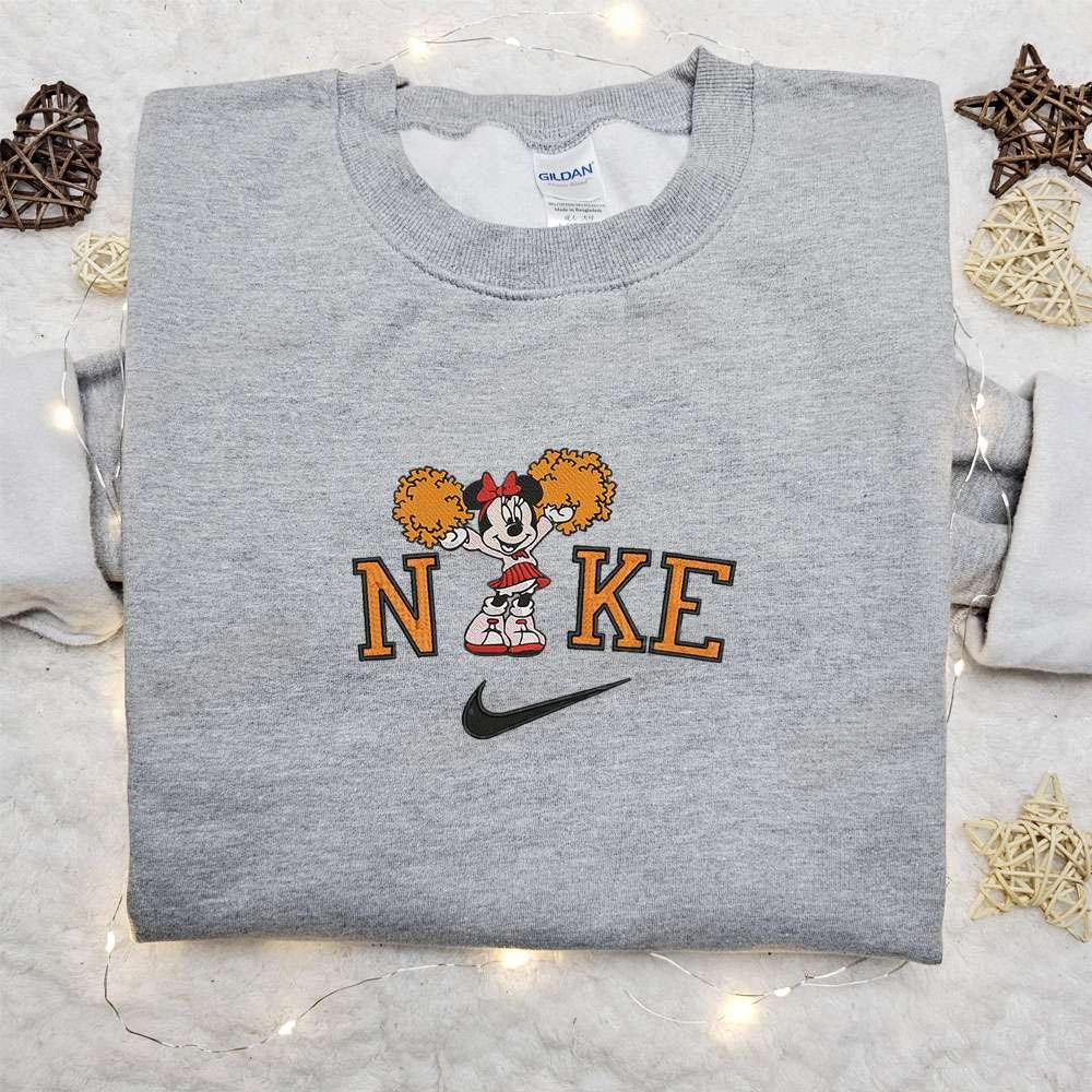 Cheerleader Minnie Mouse Halloween x Nike Embroidered Sweatshirt Halloween Embroidered Shirt Best Halloween Gift Ideas