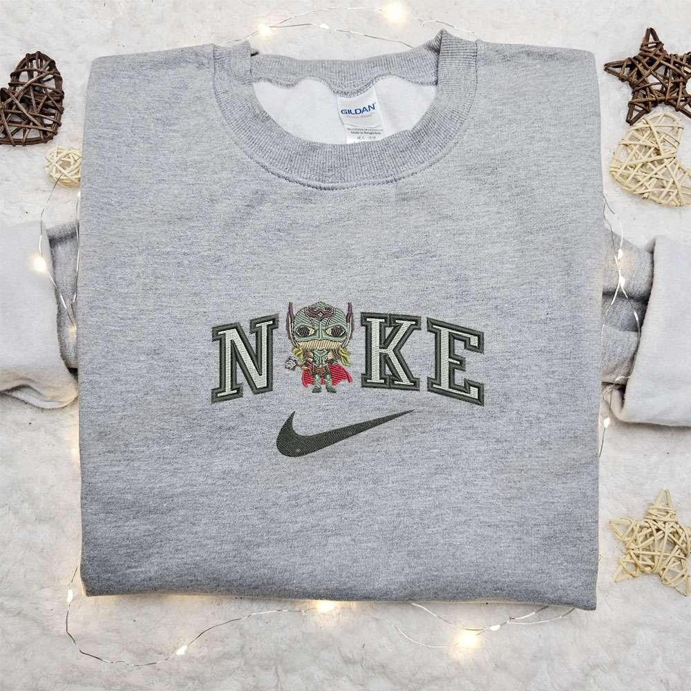 Chibi Jane Foster x Nike Movie Embroidered Shirt Nike Inspired Embroidered Shirt Best Gift for Family