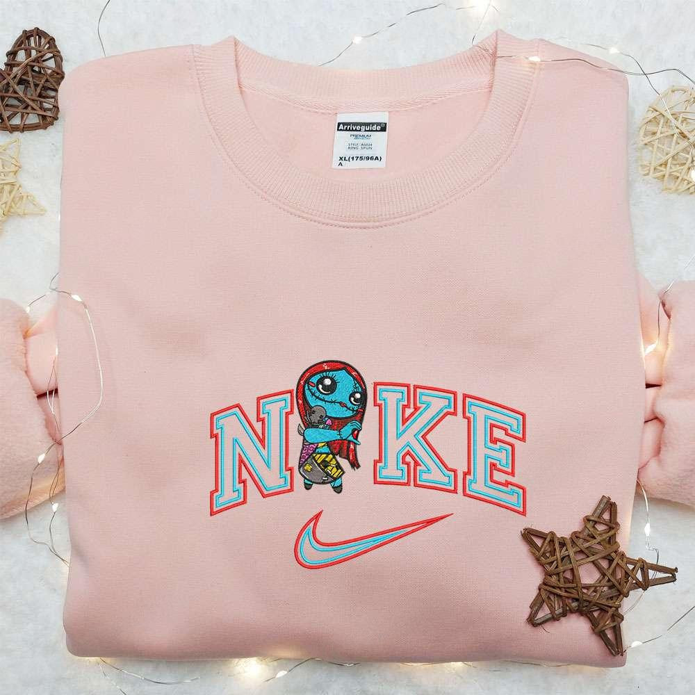 Chibi Sally x Nike Embroidered Sweatshirt The Nightmare Before Christmas Embroidered Shirt Best Halloween Gift Ideas