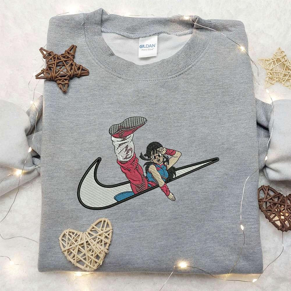 Chichi x Nike Embroidered Shirt Dragon Ball Embroidered Shirt Custom Nike Embroidered Shirt