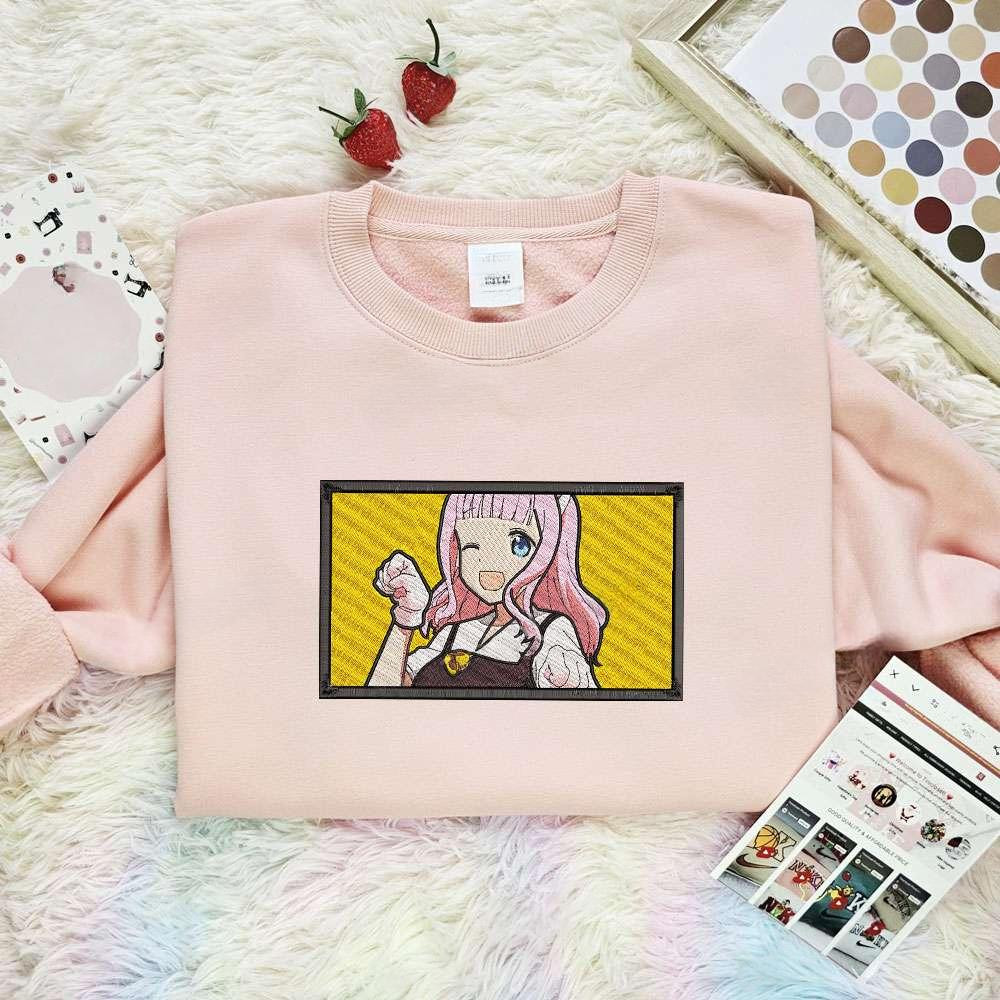 Chika Fujiwara Love Is War Anime Embroidered Shirt , Anime Embroidered T-shirt Sweatshirt Hoodie, Inspired Anime Movie, Best Gift for Anime Fans