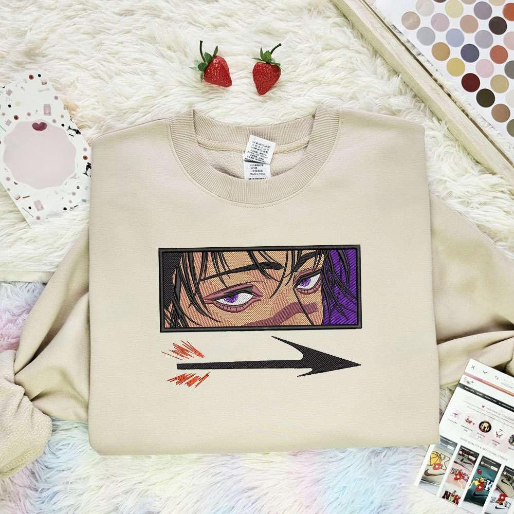 Choso Eyes Jujutsu Kaisen Anime Embroidered Shirt , Anime Embroidered T-shirt Sweatshirt Hoodie, Inspired Anime Movie, Best Gift for Anime Fans