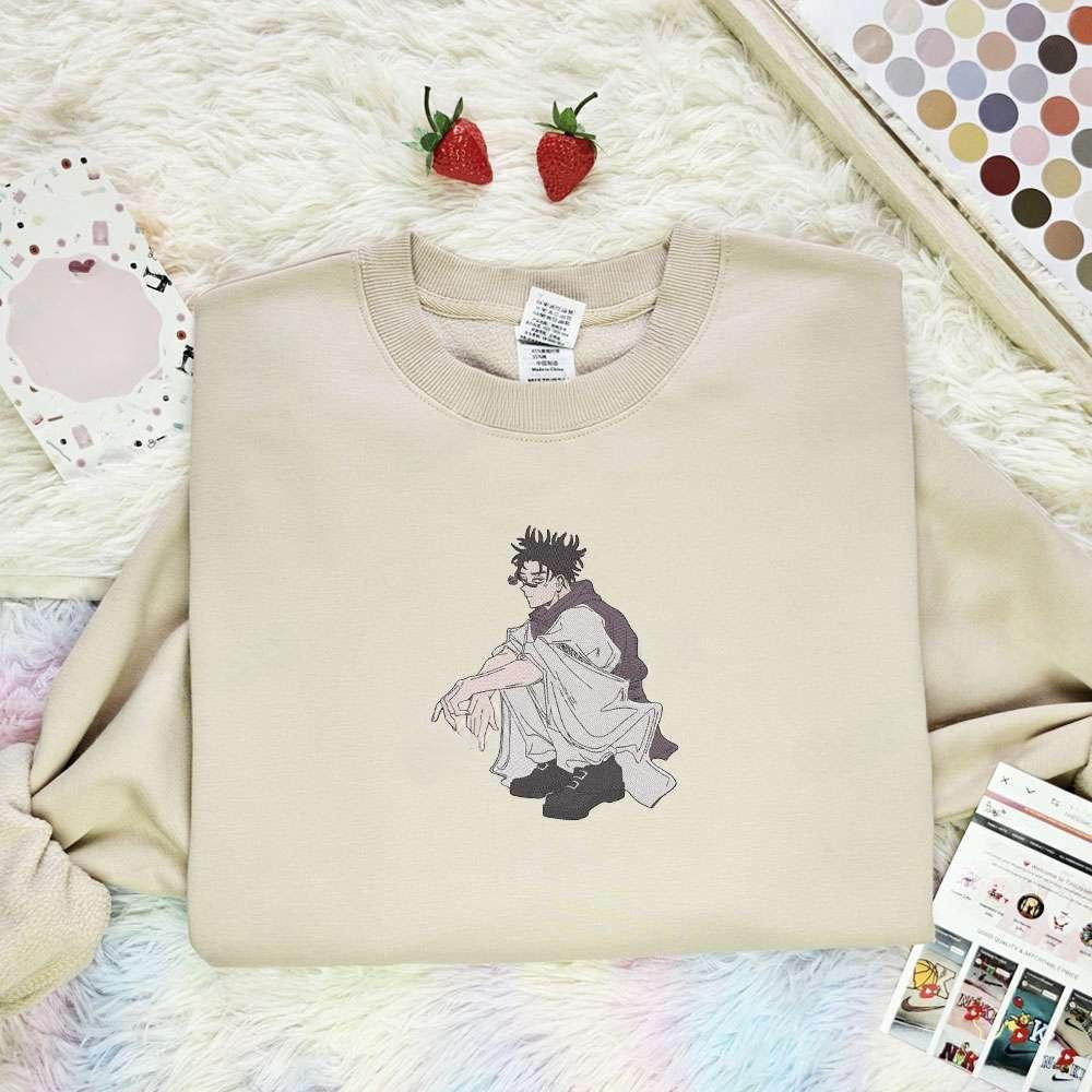 Choso Jujutsu Kaisen Anime Embroidered Shirt , Anime Embroidered T-shirt Sweatshirt Hoodie, Inspired Anime Movie, Best Gift for Anime Fans