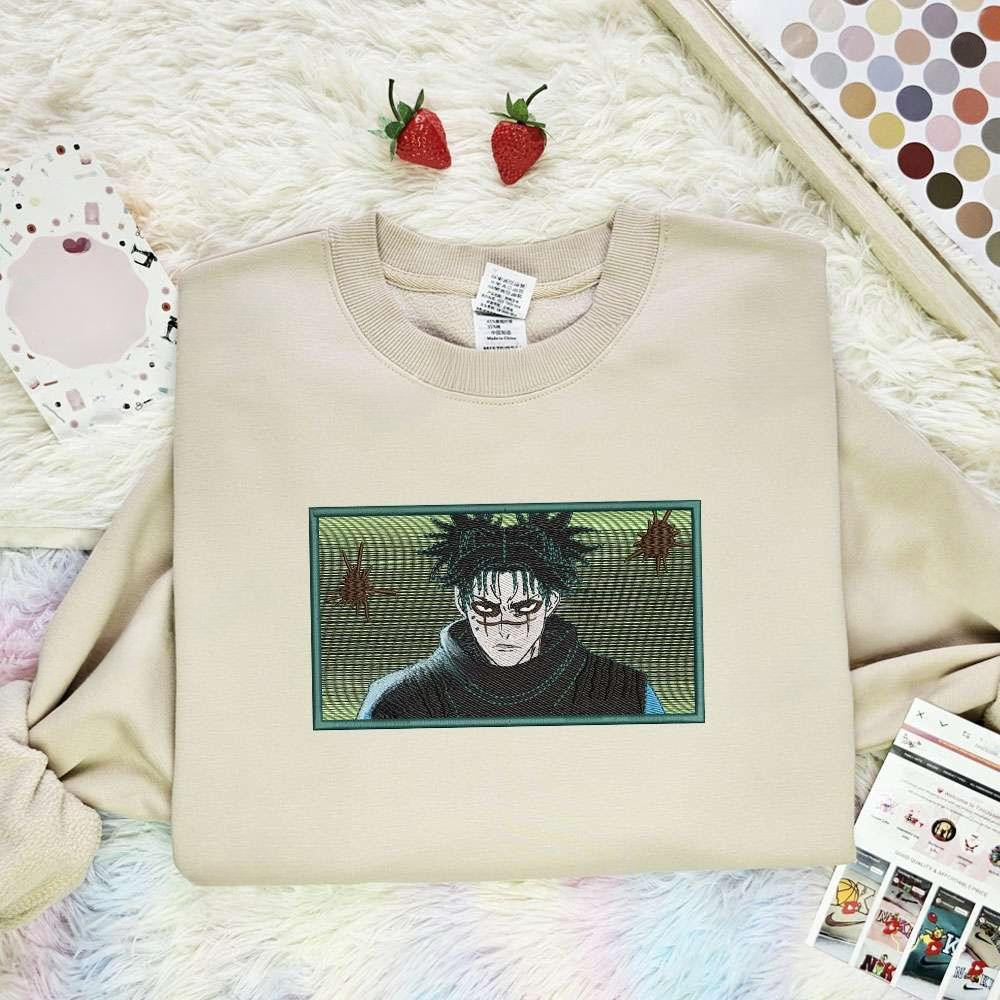 Choso Jujutsu Kaisen Anime Embroidered Shirt , Anime Embroidered T-shirt Sweatshirt Hoodie, Inspired Anime Movie, Best Gift for Anime Fans