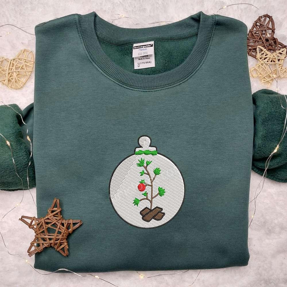 Christmas Ornament Embroidered Shirt Christmas Embroidered Hoodie Best Gifts For Family