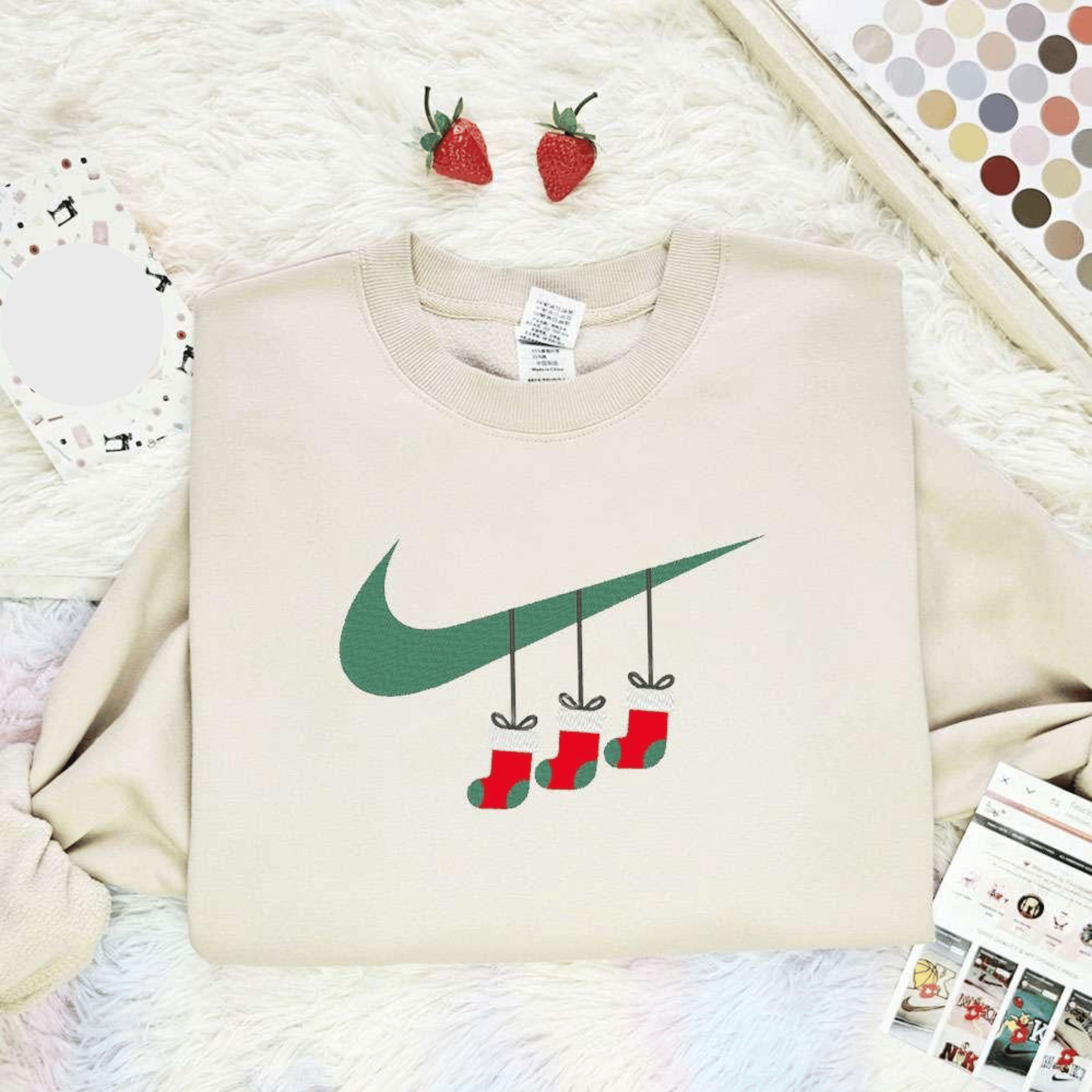 Christmas Socks Embroidered Shirt, Best Christmas Gift Ideas For Family