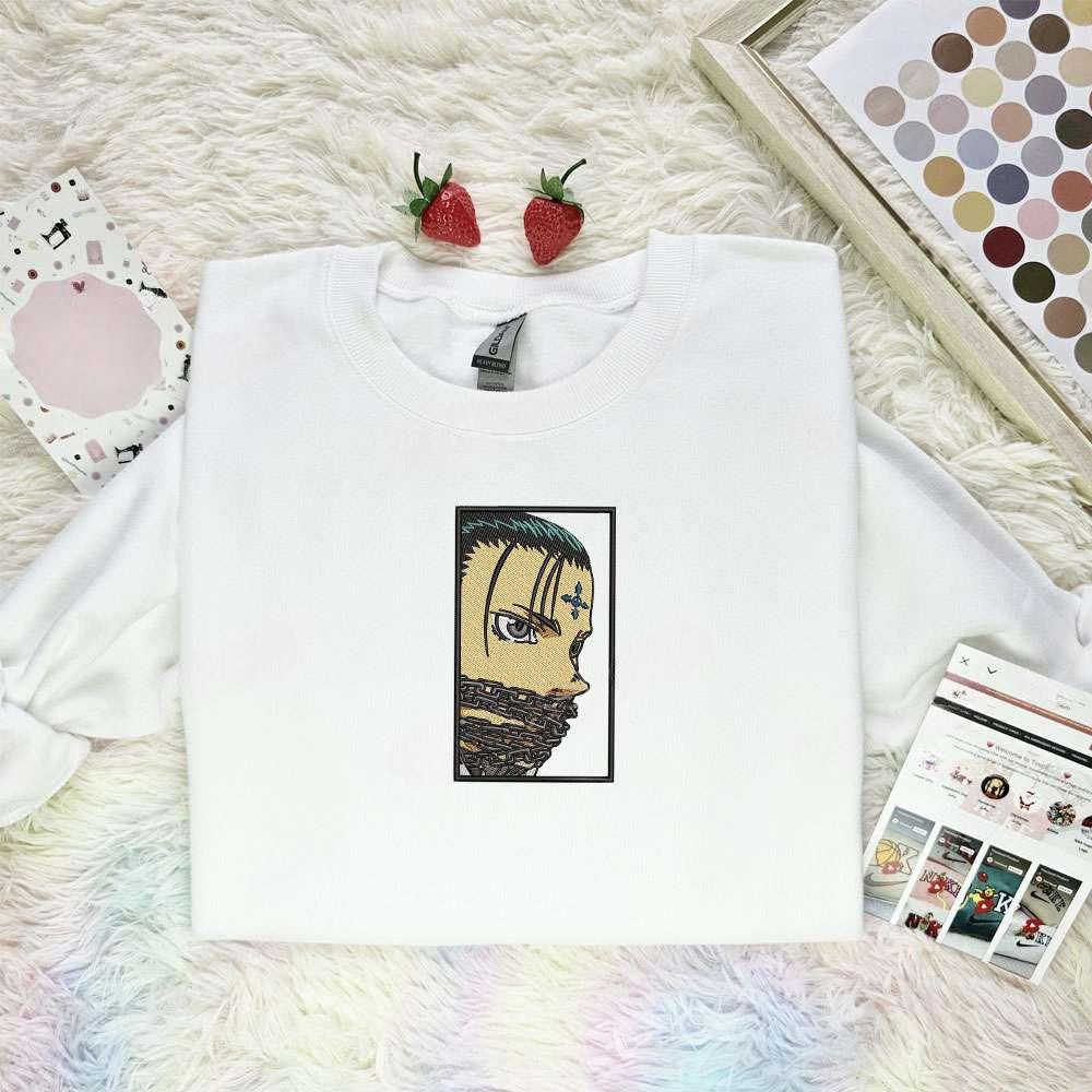 Chrollo Lucifer Hunter X Hunter Anime Embroidered Shirt , Anime Embroidered T-shirt Sweatshirt Hoodie, Inspired Anime Movie, Best Gift for Anime Fans