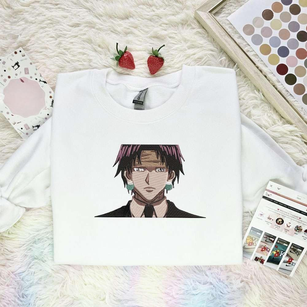 Chrollo Lucilfer Hunter X Hunter Anime , Anime Embroidered T-shirt Sweatshirt Hoodie, Inspired Anime Movie, Best Gift for Anime Fans