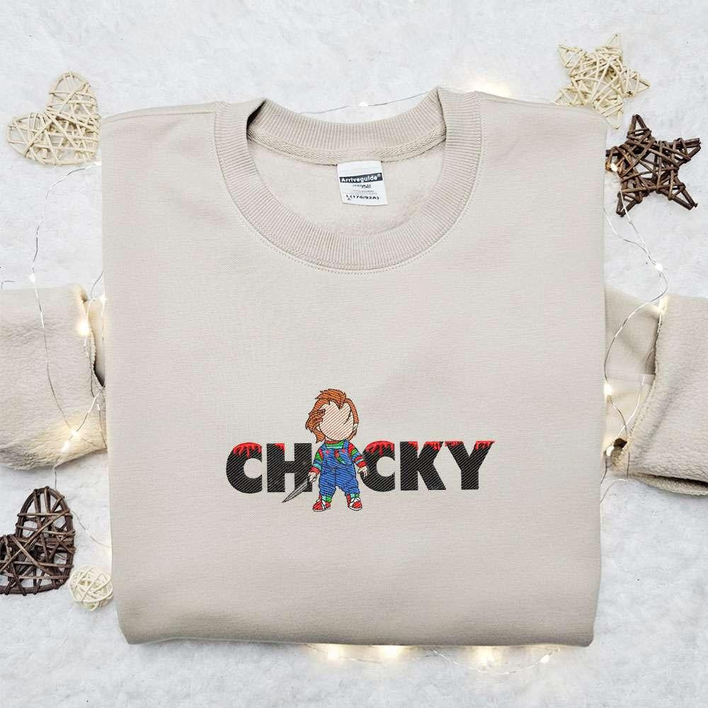 Chucky Horror Movie Halloween Embroidered Shirt Best Halloween Gifts Ideas