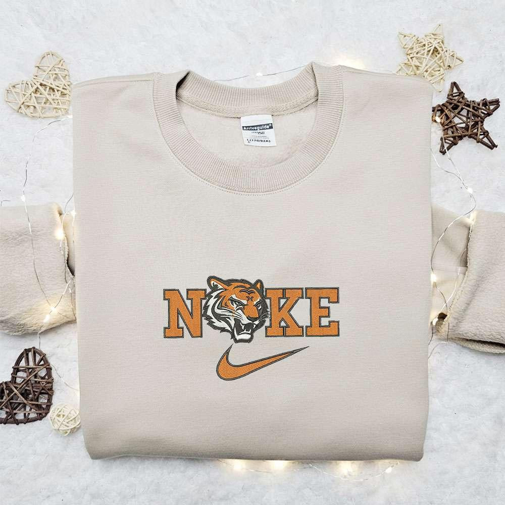 Cincinnati Bengals x Nike Embroidered Shirt NFL Sports Embroidered Hoodie Best Fandom Gift Idea 1
