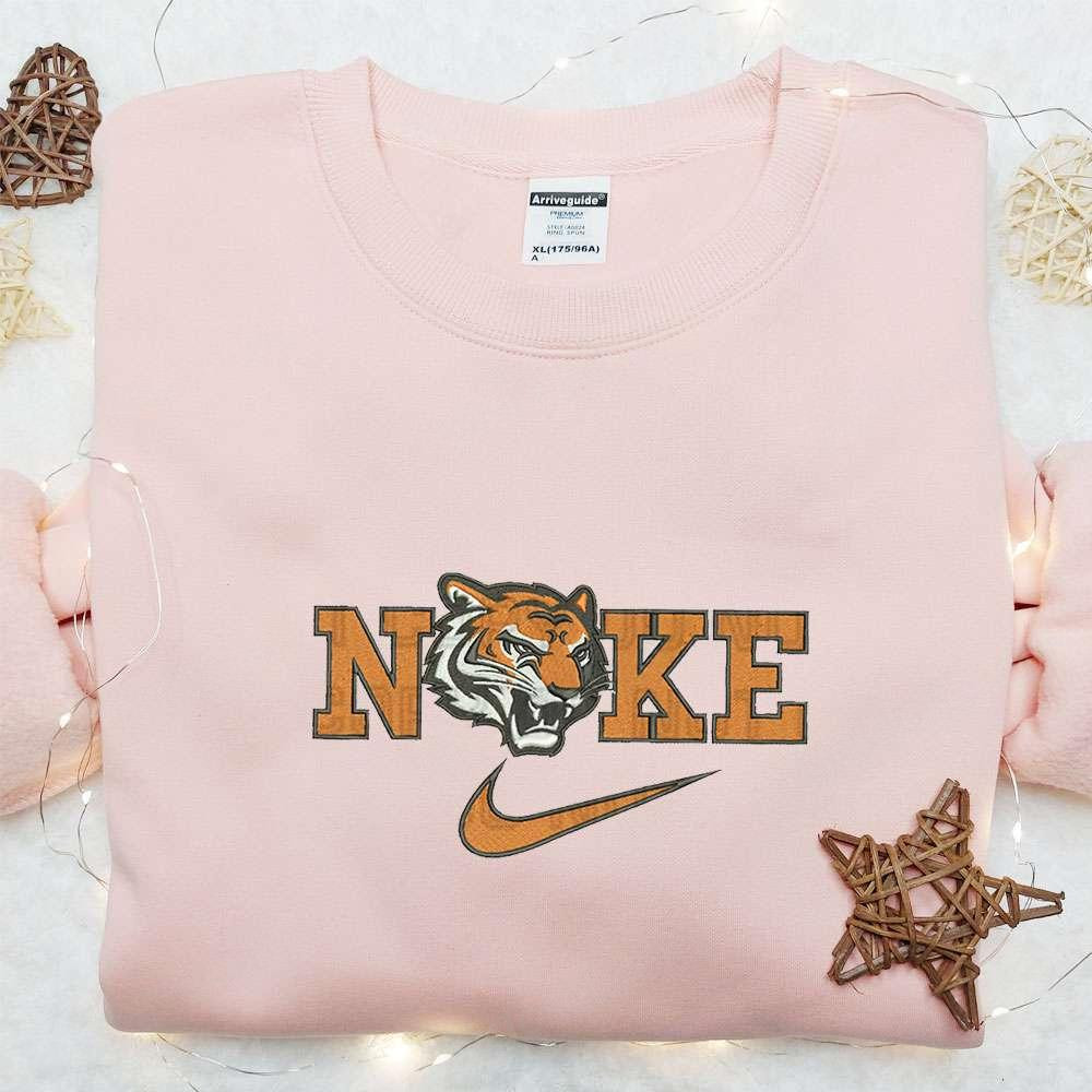 Cincinnati Bengals x Nike Embroidered Shirt NFL Sports Embroidered Hoodie Best Fandom Gift Idea