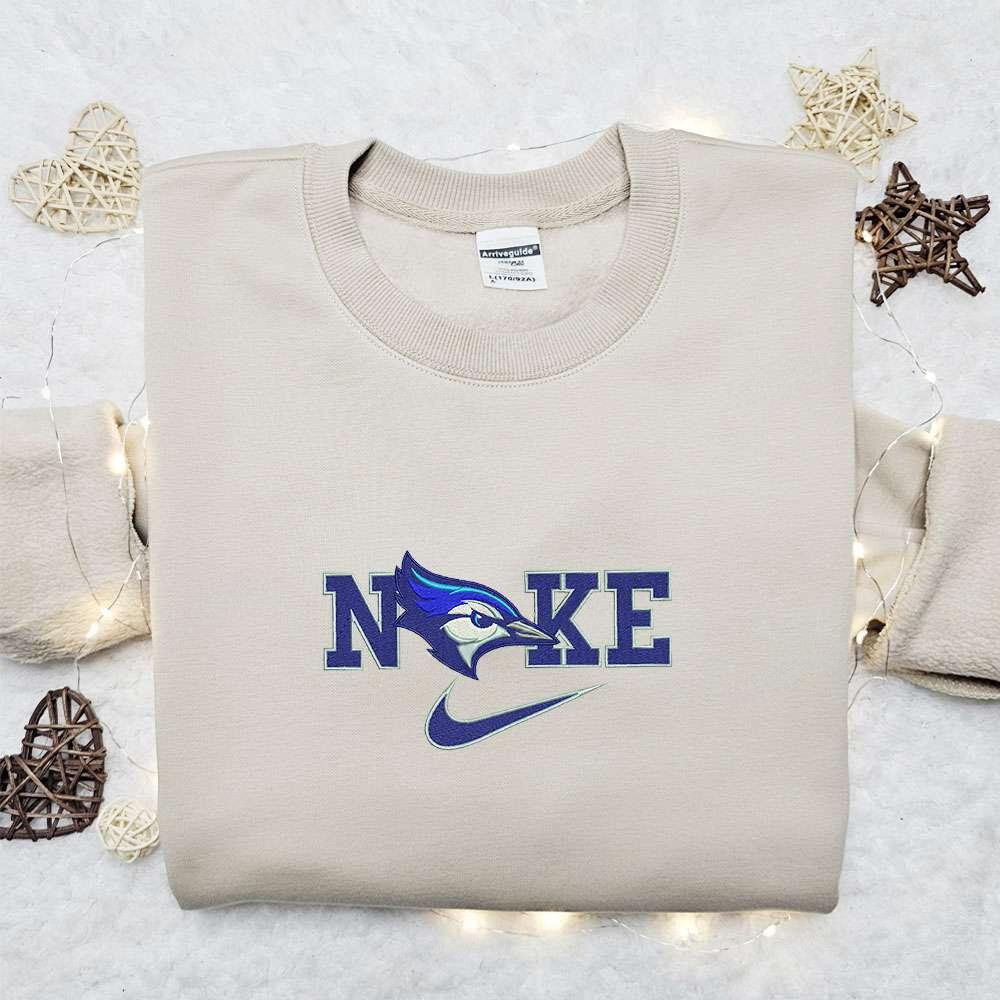 Cleighton Bluejays x Nike Embroidered Shirt NCAA Basketball Sports Embroidered Hoodie Best Fandom Gift Idea