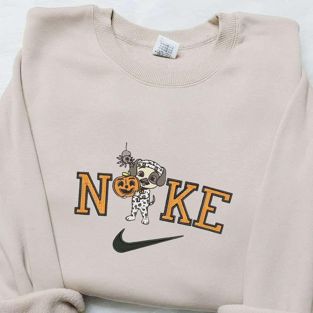 Cocomelon Dog x Nike Embroidered Sweatshirt Horror Movie Halloween Embroidered Shirt Best Halloween Gift Ideas