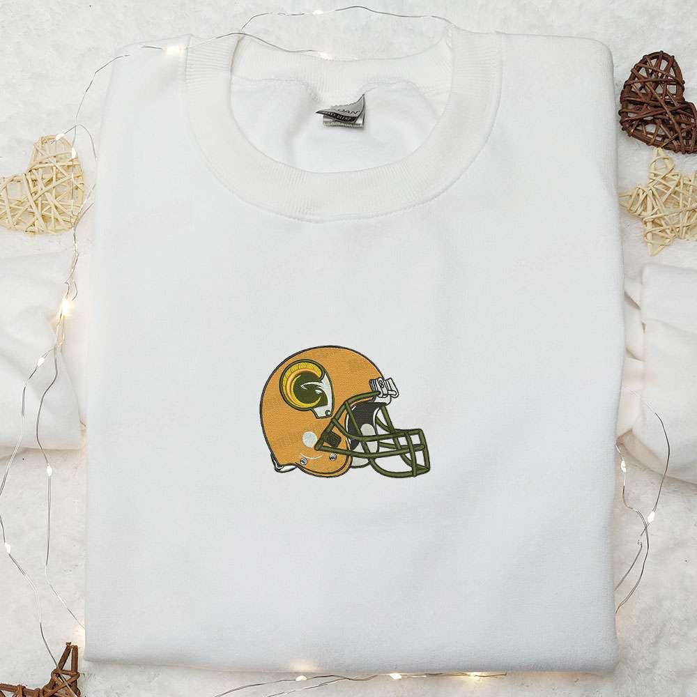 Colorado State Rams Helmet Embroidered Shirt NCAA Sports Embroidered Hoodie Best Gift Idea 1