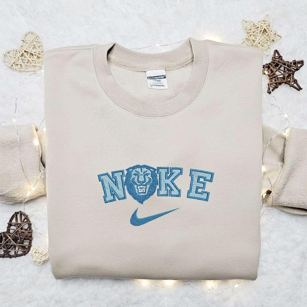 Columbia Lions x Nike Embroidered Shirt NCAA Sports Embroidered Hoodie Best Gift Idea