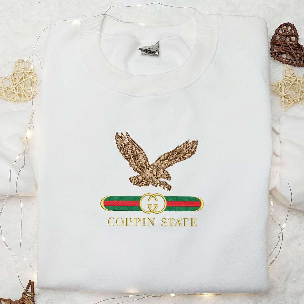 Coppin State Eagles x Gucci Embroidered Shirt NCAA Sports Embroidered Hoodie Best Gift Idea