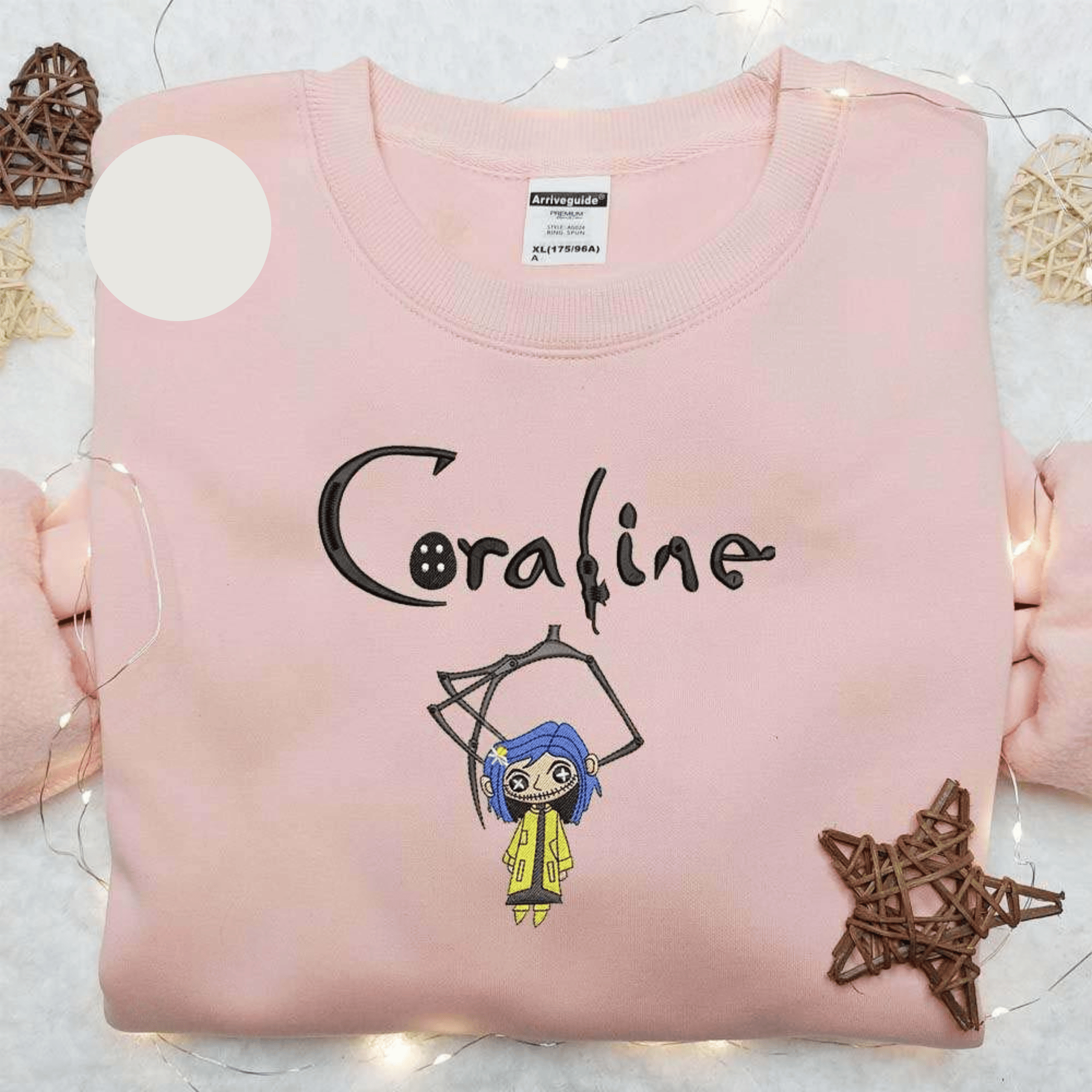 Coraline Rag Doll Halloween Embroidered Shirt