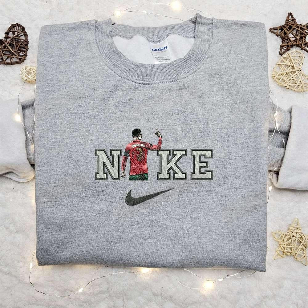 Cristiano Ronaldo x Nike Embroidered Sweatshirt Celebrity Embroidered Shirt Best Gift Ideas for Family
