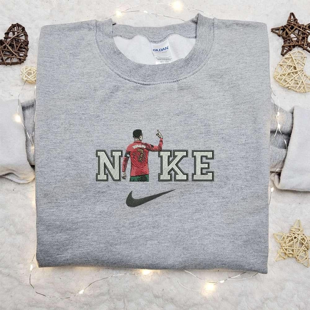 Cristiano Ronaldo x Nike Embroidered Sweatshirt Celebrity Embroidered Shirt Best Gift Ideas for Family