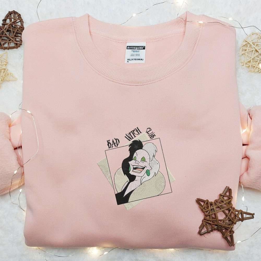 Cruella De Vil Disney Villains Embroidered Shirt Best Gift Idea For Family