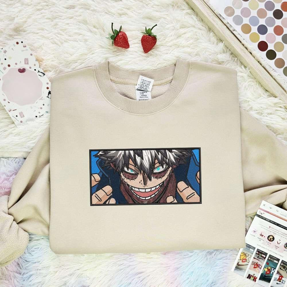 Dabi My Hero Academia Anime Embroidered Shirt , Anime Embroidered T-shirt Sweatshirt Hoodie, Inspired Anime Movie, Best Gift for Anime Fans