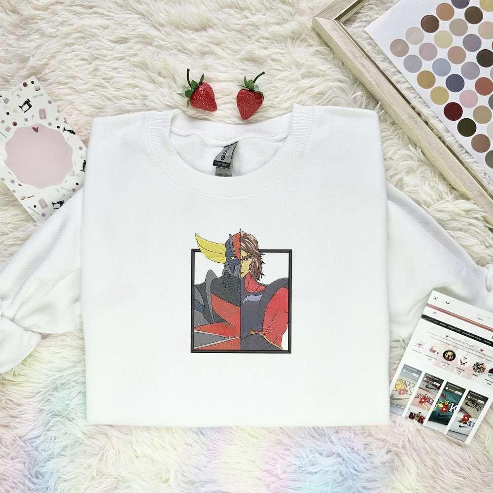 Daisuke Umon Mazinger Z Anime Embroidered Shirt , Anime Embroidered T-shirt Sweatshirt Hoodie, Inspired Anime Movie, Best Gift for Anime Fans
