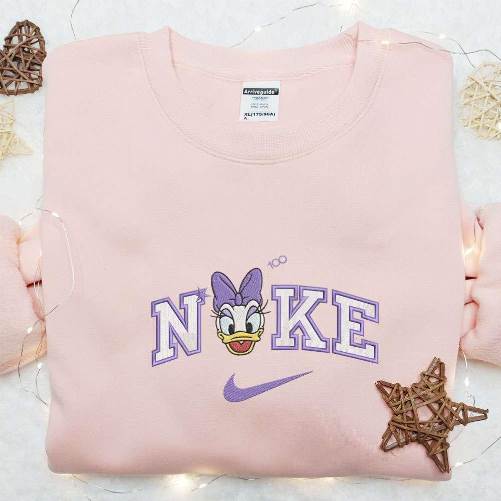Daisy Duck 100 Years Of Wonder x Nike Embroidered Shirt Disney Characters Embroidered Shirt Cartoon Embroidered Hoodie