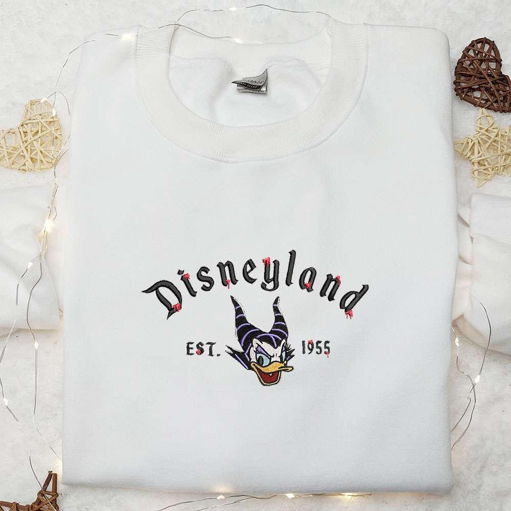 Daisy Duck Maleficent Evil Est 9 Embroidered Sweatshirt Halloween Embroidered Sweatshirt Disney Embroidered Hoodie