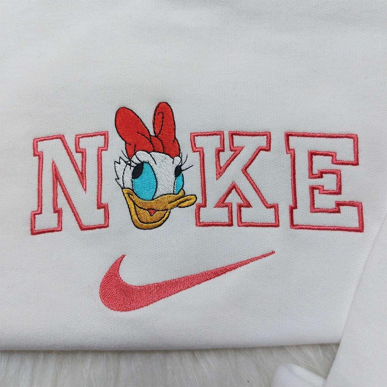 Daisy Duck Nike Embroidered Shirt Disneyland Family Shirts Best Gift Idea For Family