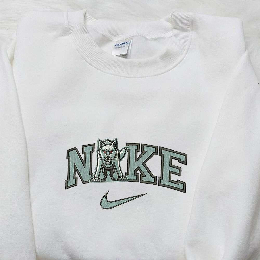 Dakota Coyotes x Nike Embroidered Shirt NCAA Sports Embroidered Hoodie Best Fandom Gift Idea