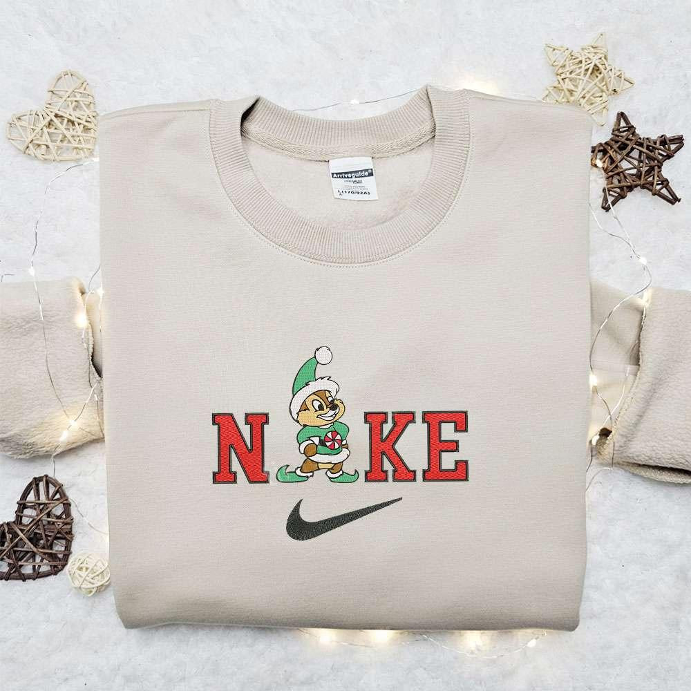 Dale Fox x Nike Christmas Embroidered Sweatshirt Disney Movie Christmas Embroidered Shirt Best Christmas Gift Ideas