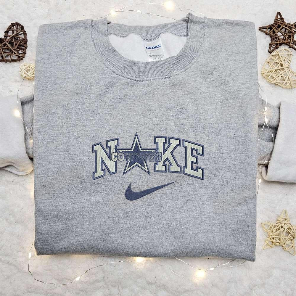 Dallas Cowboys x Nike Embroidered Shirt NFL Sports Embroidered Shirt Nike Inspired Embroidered Hoodie 1